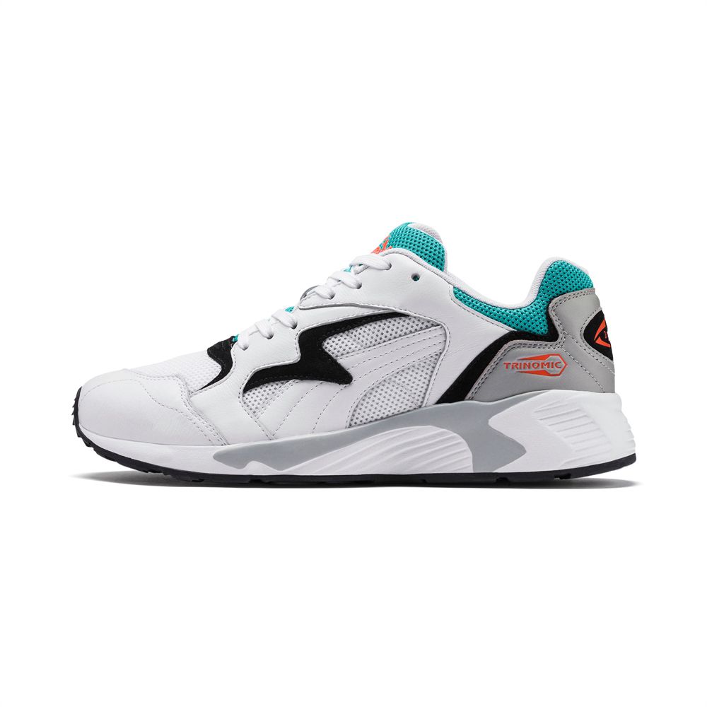 Puma Prevail Classic Férfi Sportcipő - Fehér/Kék Türkiz ( Hungary - CTEVF3540 )